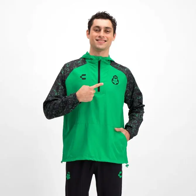 Charly Santos Player Windbreaker - Green/Black