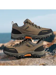 Men's Classic Hiking Boots Outdoor Trekking Shoes Durable Outdoor Trekking Waterproof Anti-slip Comfortable for Mountaineering Camping Travel