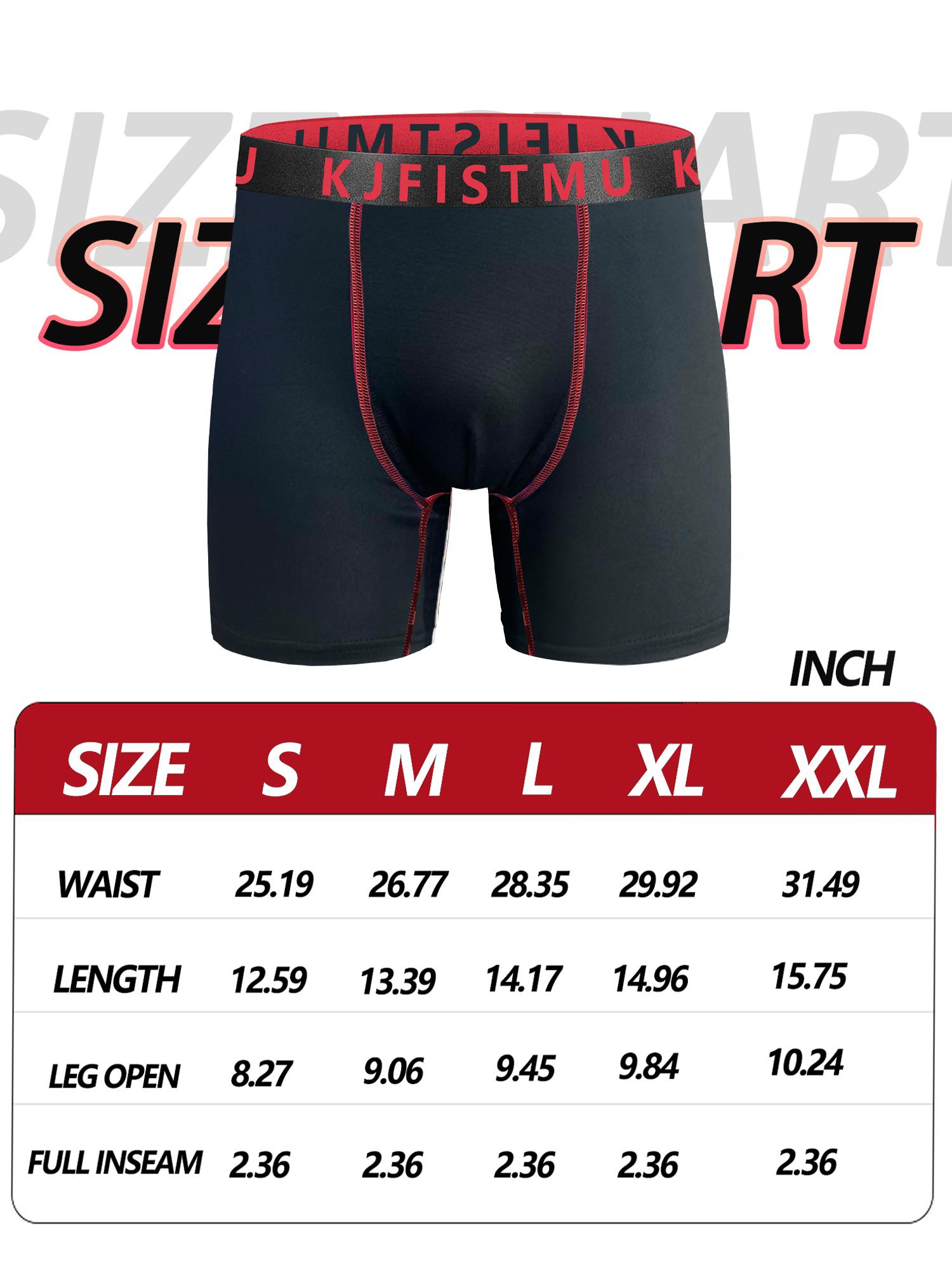 12/8/4 Pack Men's Boxer Briefs - Solid Color with Fine Stripe Design, Men's Long Boxer Briefs (Breathable Polyester Blend, Comfortable Fit, Machine Washable, Random for Teens and Adults) - KJFISTMU Basketball and Cycling Protective Denim