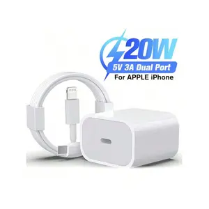 PD 20W Fast Charger Set - 3.3ft/6.6ft 2-in-1 Fast Charging & Data Transmission Cable | Compatible with iPhone 14 Pro Max-6 Series & iPad | High-Efficiency Charging Kit