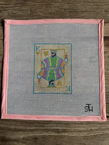 King of Hearts Needlepoint Canvas