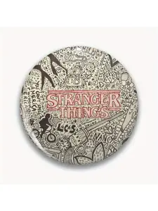 1Pc DIY Craft Buckle - 44mm (1.73 ") Stranger Things Pin_1_ for Bags, Jackets & Gifts, Holiday Gifts, Party Gifts