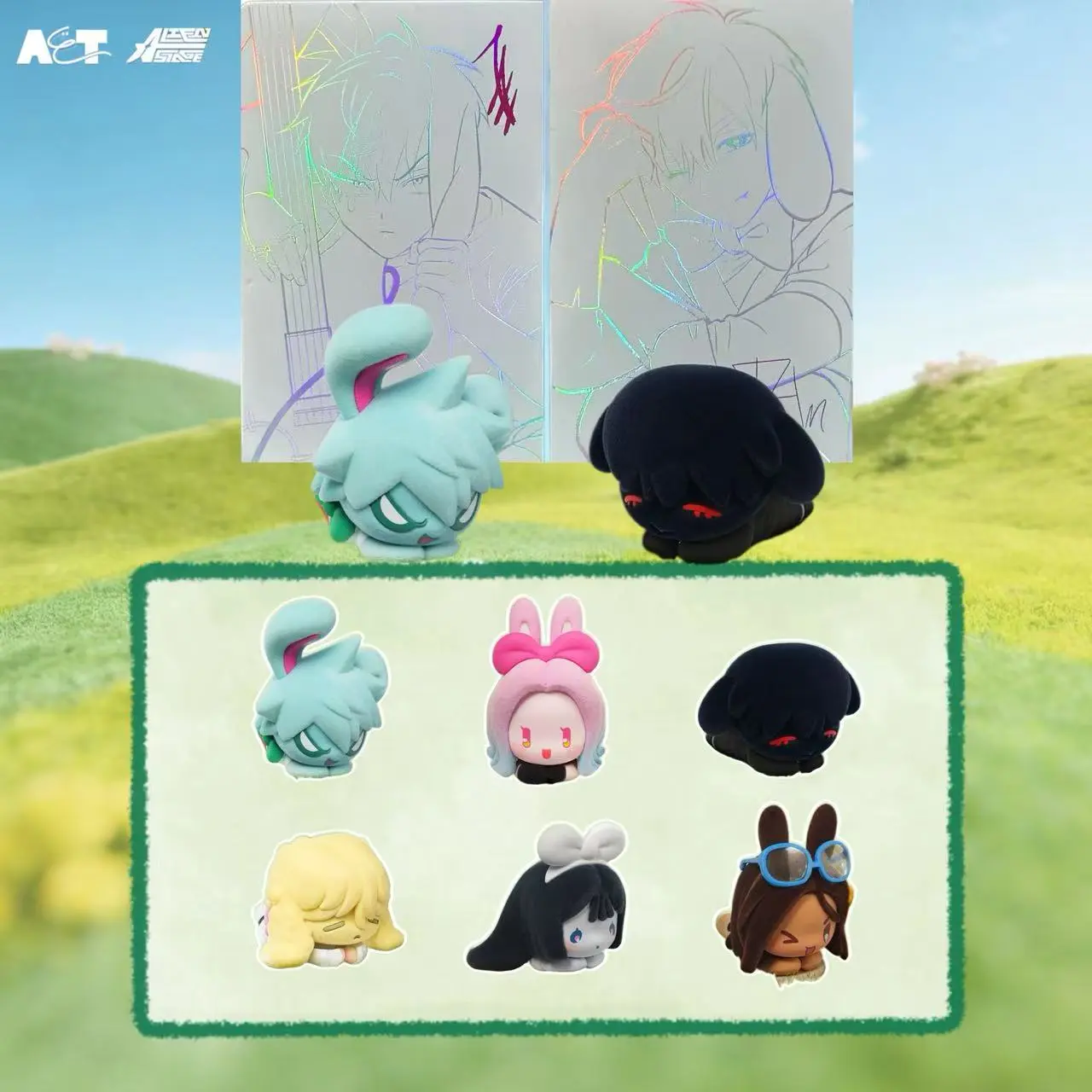 Alien Stage Bunny Plush Blind Box - Christmas Edition New Series Surprise Pack, Boxed Collectible Toys and Plushies, Blind Bag Collecting Action Figures for Fans