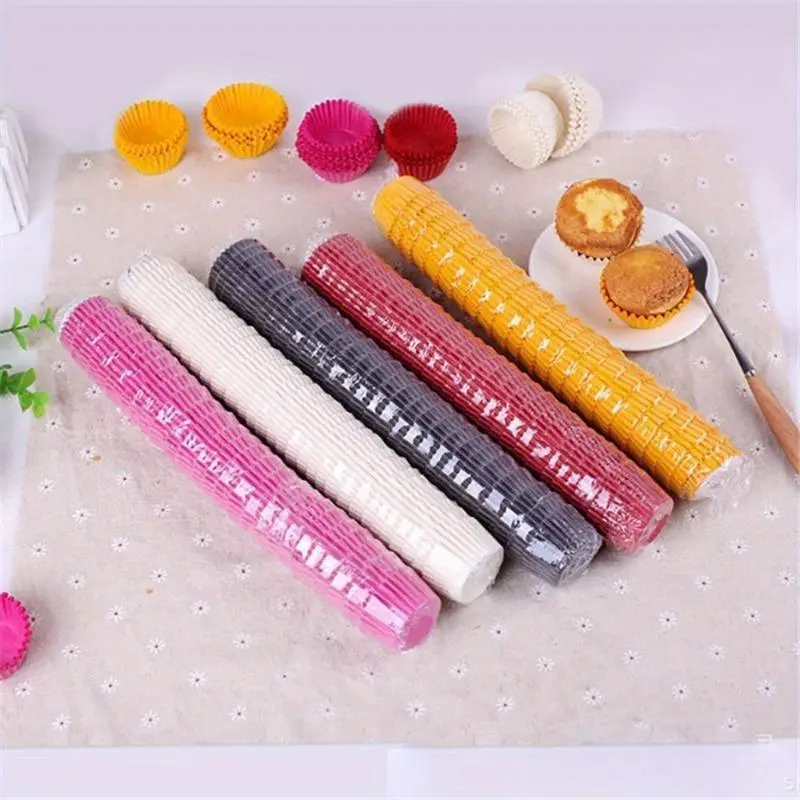 500/1000PCS Mini Colorful Chocolate Paper Cake Cupcake Liner Cupcake Papers Baking Muffin Box Cup Case Party Tray Cake Mold Decorating Tools