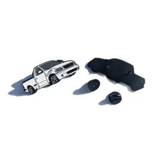 Pin White Truck For Caps  Clothing Enamel Badge Pick Up Lightning Trucking pin