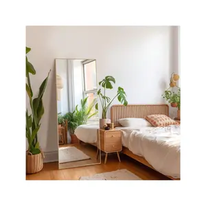 Full Body Mirror Floor Mirror - 64 X21 Inch Full Length Mirror With Aluminum Alloy Frame For Bedroom Living Room Standing Hanging Mirror, Gold