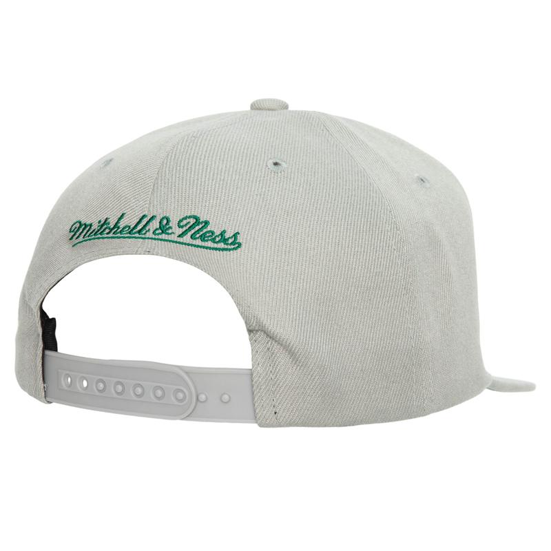 Mitchell & Ness Slvr NBA Boston Celtics 75th Anniversary Silver Snapback