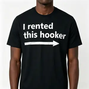 Offensive I Rented This Hooker, Funny Adult Humor Saying T-Shirt Golf Gift T-Shirt For Men And Women