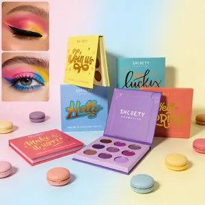 Summer dopamine 9-color eyeshadow palette, matte, pearl, fine shimmer multi-texture combination, highly pigmented and non-falling powder, 6 summer color schemes, one palette unlocks countless vibrant makeup looks.