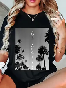 100% Cotton LA T Shirt Los Angeles love Souvenir Gift Tee Men Women T-Shirt