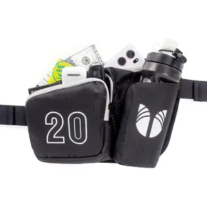 Waterproof Nylon Crossbody Waist Bag for Men Women 1000D Oxford Wear-Resistant System Large Capacity Adjustable Strap with Water Bottle Holder Phone Storage Reflective Design Ideal for Travel Camping Hiking Outdoor Sports - Runners