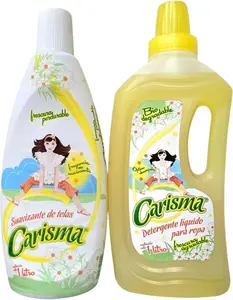 Carisma Liquid Laundry Detergent and Fabric Softener Set, 1L Each, Floral Scent, Machine Wash
