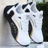 Men's Lace-Up Round Toe Sneakers, Sporty Running Sneakers, Breathable & Comfortable Casual Running Shoes, Versatile Athletic Trainers for Daily Wear