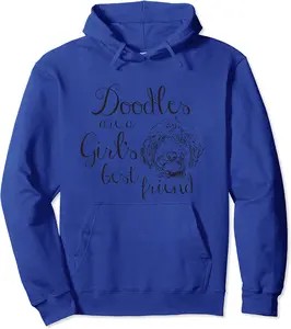 Doodles are a Girl's Best Friend Golden Labradoodle Dog Mom Pullover Hoodie - 80B07RDNNM1P