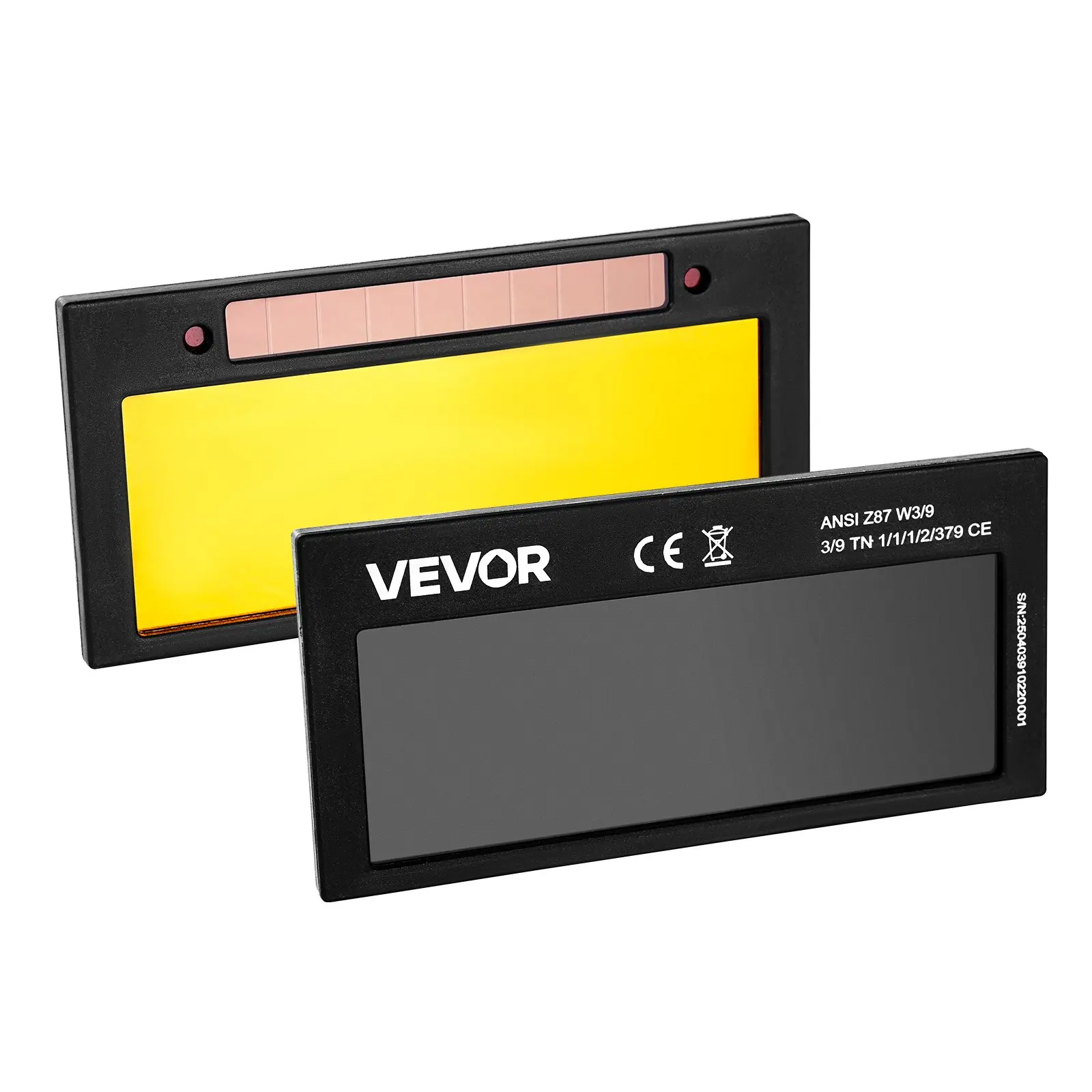 【Summerfinds】VEVOR Auto Darkening Welding Lens 4.25" x 2", Shade 10 True Color Welding Lens with Dual Arc Sensors & Gold Coating, Compatible with Most Welding Helmets for TIG, MIG, MMA, ARC Applications Weldingcap Weldingmask