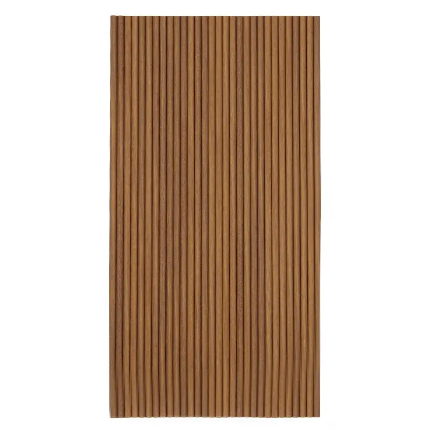 Warm Light Maple Flexible 3D Fluted Semi-Circle Shiplap Wood Wall Panels | Modern Acoustic Wood Slat Wall & Ceiling Panels, Decorative Veneer Paneling, Soundproof Interior Wall Treatment for Living Room, Bedroom, Office & TV Feature Walls