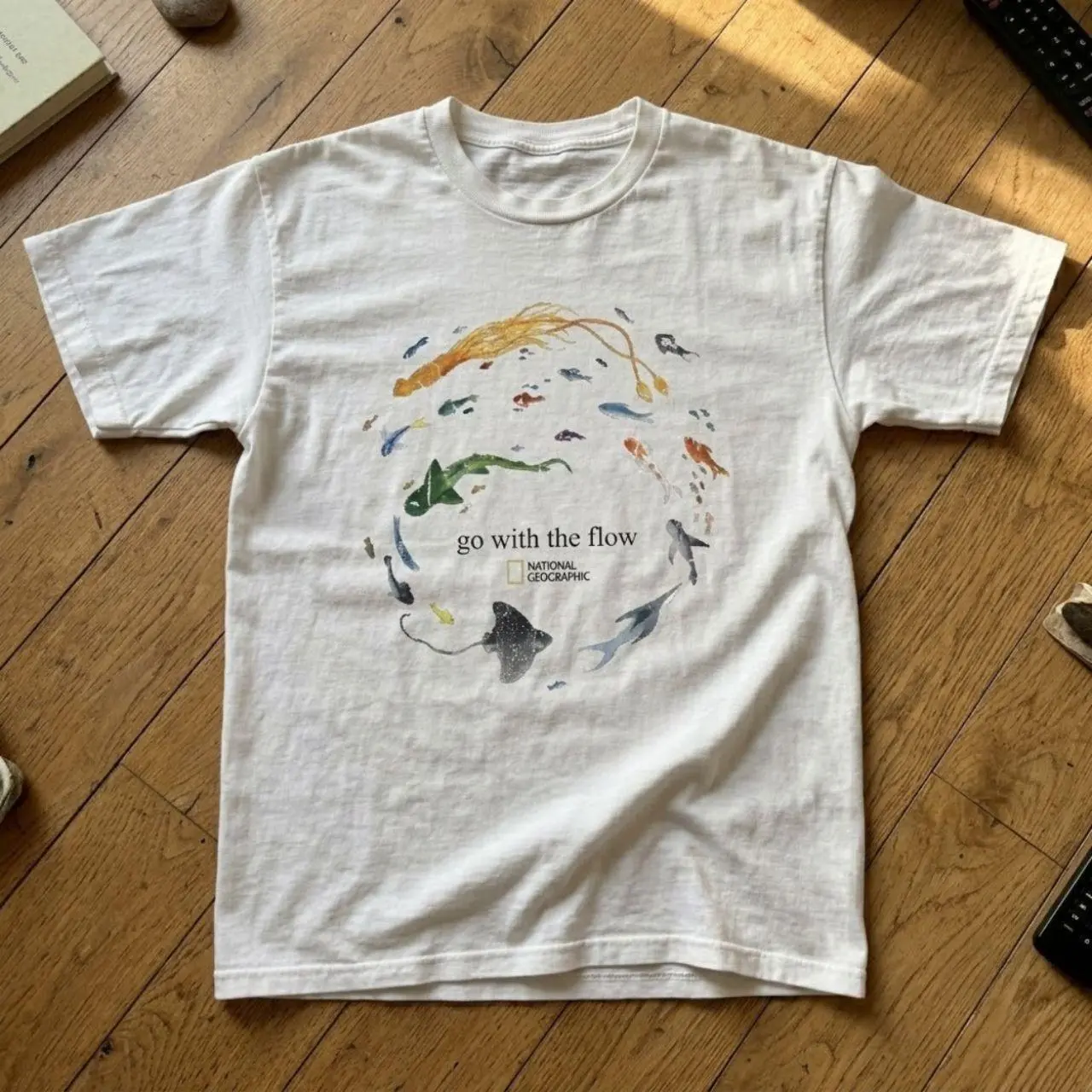 National Geographic Go With The Flow Graphic Tee