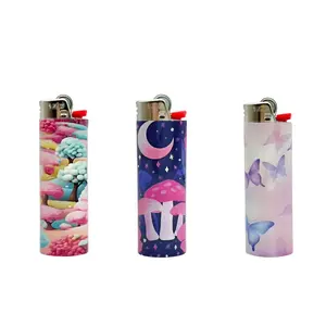 Bic full size lighters. Bic Special image full wrap lighters. Cuty girly lighter image wrap. Butterfly cloud lighters. 3 packs set