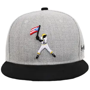 Breathable Comfortable Baseball Cap, Retro Adjustable, Clemente, Daily All-match Hat, Swinging Flag, 3D Embroidered Adjustable Outdoor Sport Cap