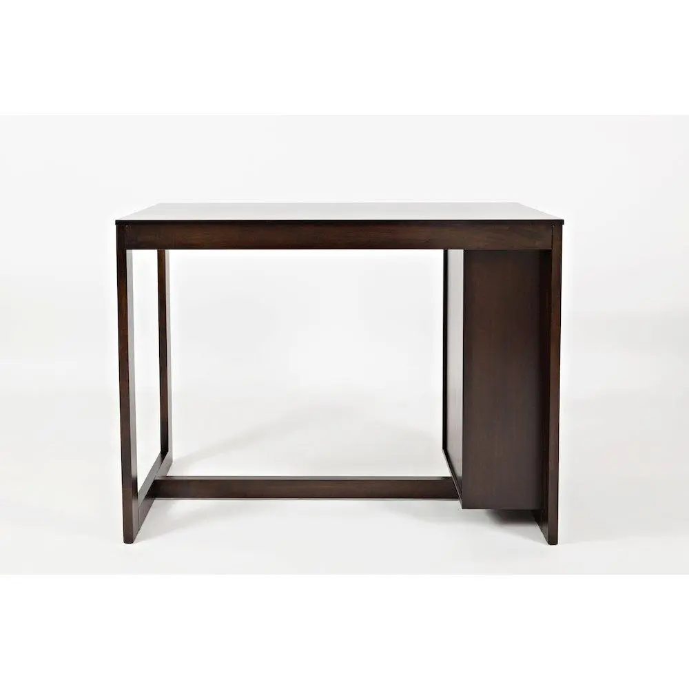 Tribeca Counter Height 48" Contemporary Dining Table with Built-In Shelving