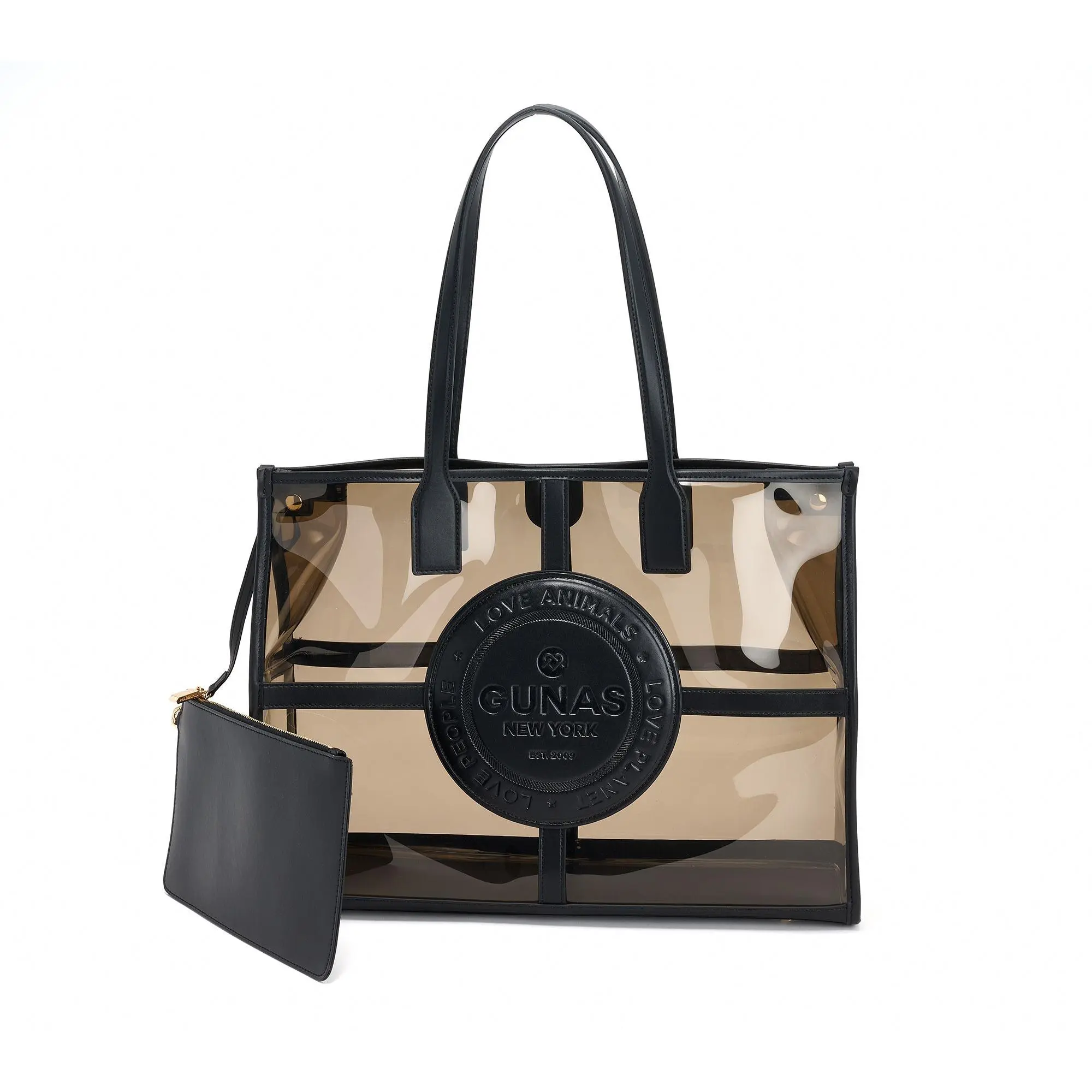 Gunas New York Clear Tote with Pouch with Pouch Gunas New York Clear Tote with Pouch with Pouch