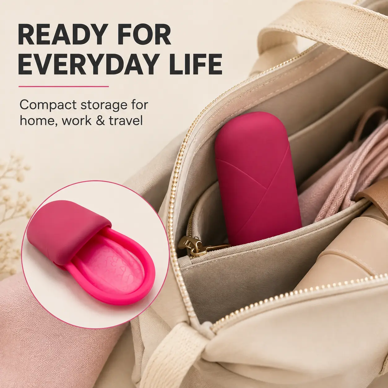 Reusable Medical Grade Silicone Menstrual Disc, Flexible Rim Period Disc With Discreet Travel Silicone Case, 12 Hours Wear Hypoallergenic BPA Free Period Cup Alternative