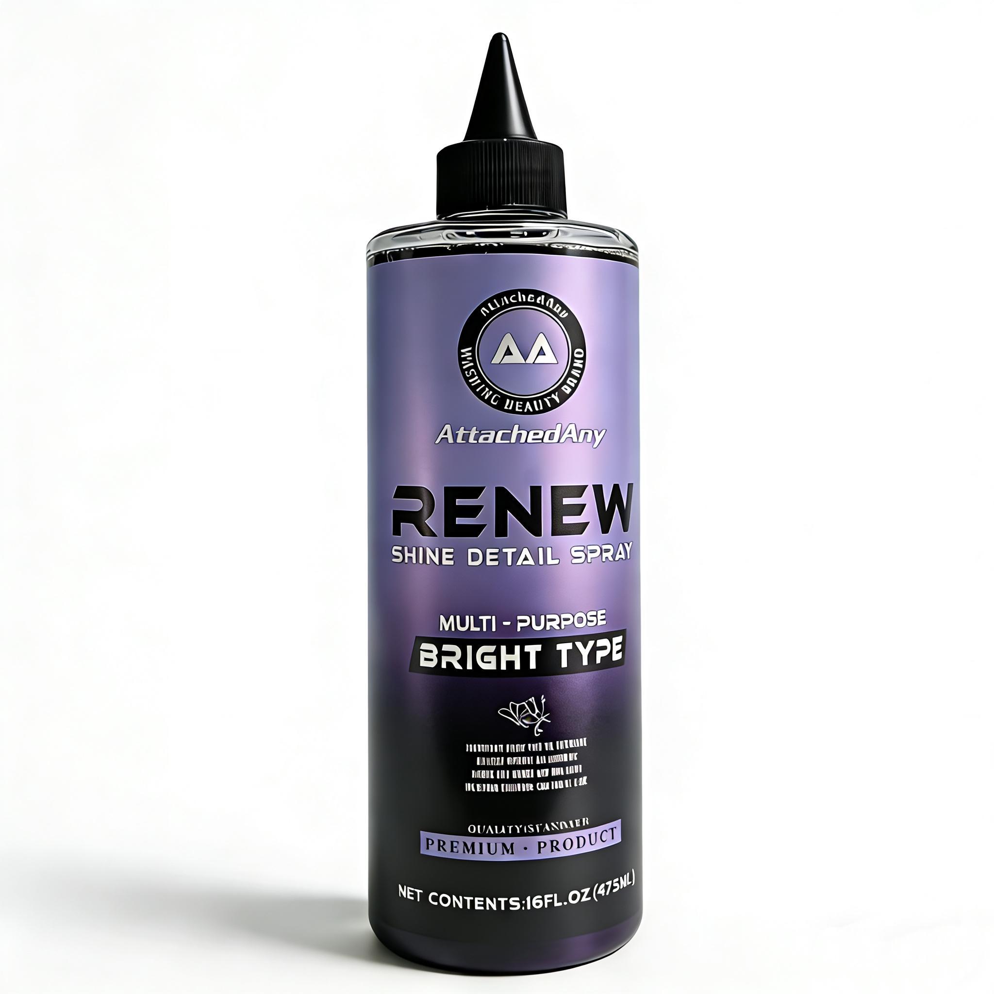 Five-piece car cleaning kit: Plastic repair agent to repair yellowed or whitish plastic parts; Interior cleaner to easily remove stains from the roof, seats, and dashboard; Glass oil film foam cleaner to remove oil film.