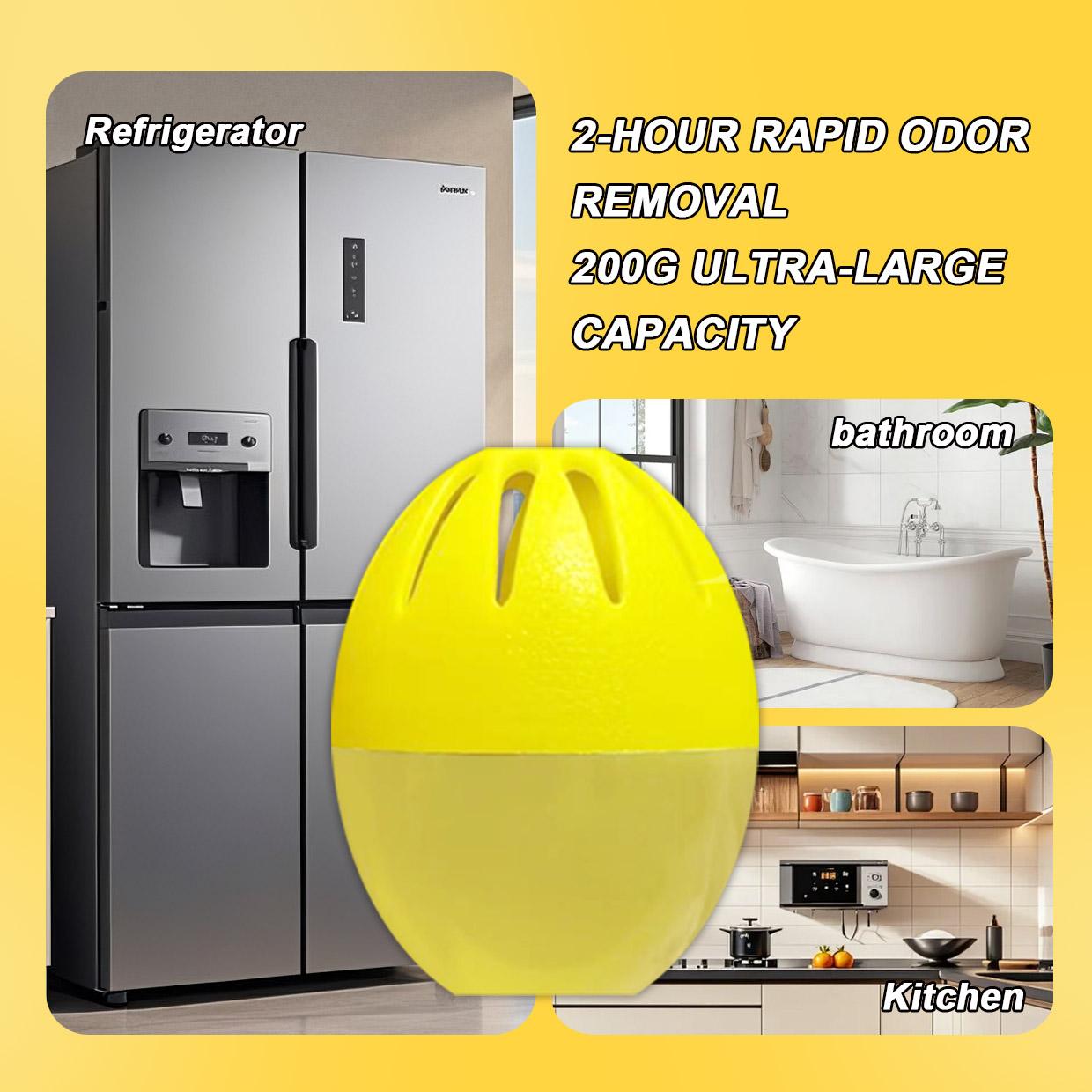 HerbAngel 6-in-1 Fridge Odor Eliminator | 4-Pack Lemon Deodorizing Eggs | 10-Day Freshness Guarantee & 99.9% Odor Removal | Safe for Fridge Car Closet & Pet Area HerbAngel 6-in-1 Fridge Odor Eliminator | 4-Pack Lemon Deodorizing Eggs | 10-Day Freshness Guarantee & 99.9% Odor Removal | Safe for Fridge Car Closet & Pet Area