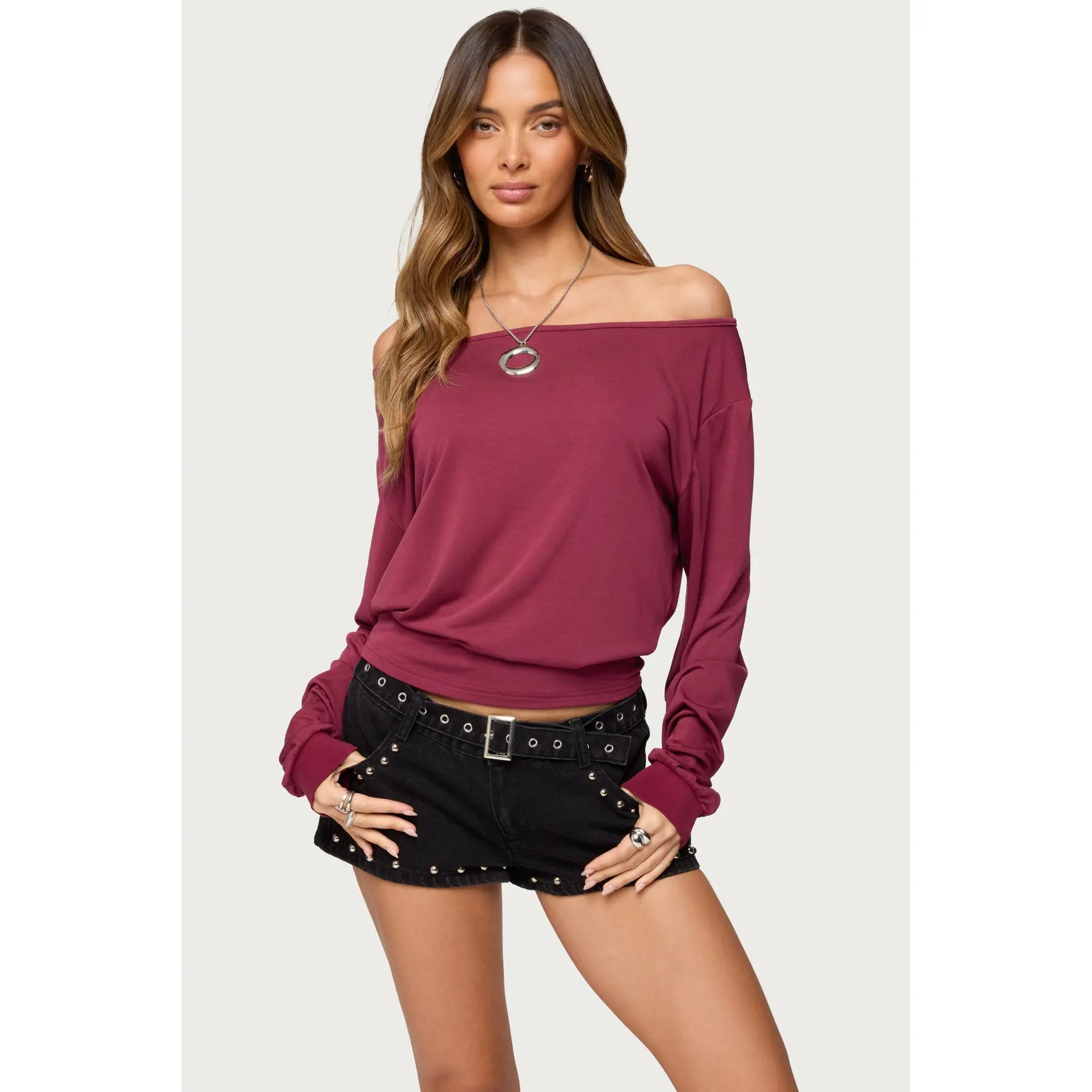 Nannie Off Shoulder Oversized Top Nannie Off Shoulder Oversized Top