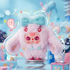 QIQI-Baby Three Weirdly Adorable Mystery Boxes Bag Pendant Bunny Plush Dolls Soft Collectibles Hidden Style 1 Hidden Probability:1/96