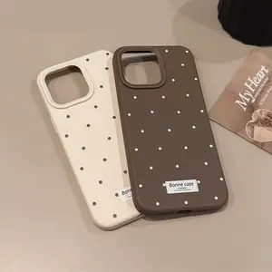 Cute Dopamine Polka Dot Pattern Phone Case in Melard Color Scheme, Shockproof And Soft, Suitable for Iphone 16/15/14/13/12/11 Pro Max/Pro, Perfect for Personal Use Or As a Gift for Friends,  Or for Holidays/Birthdays. Smartphone Cellphone