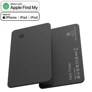 Wallet Tracker Card, Thin Finder, Item Locator for Luggage Tags, Passports, Phone, IP68 Waterproof Item Locator for Apple Find My, GPS Sensor, Portable, Wireless