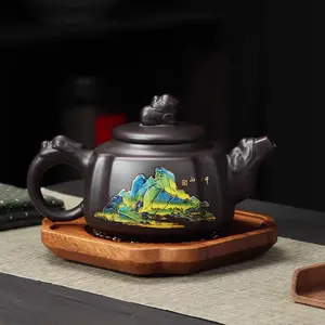 Premium Qianli Jiangshan Zisha Teapot