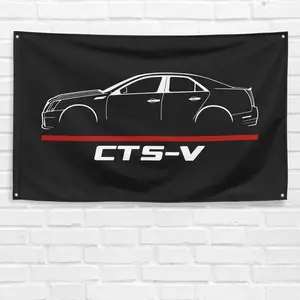 For Cadillac CTS-V 2012 Car Enthusiast 3x5 ft Flag Birthday Gift Banner Garage