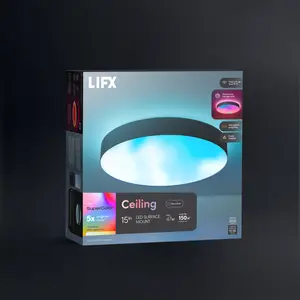 LIFX SuperColor 15" Ceiling Black Trim - 2500 Lumens