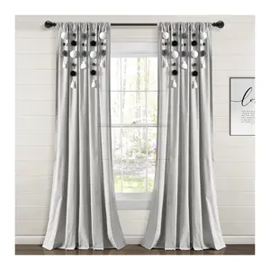 Boho PomPom One Window Curtain Panel 52" x 95"by Lush Decor