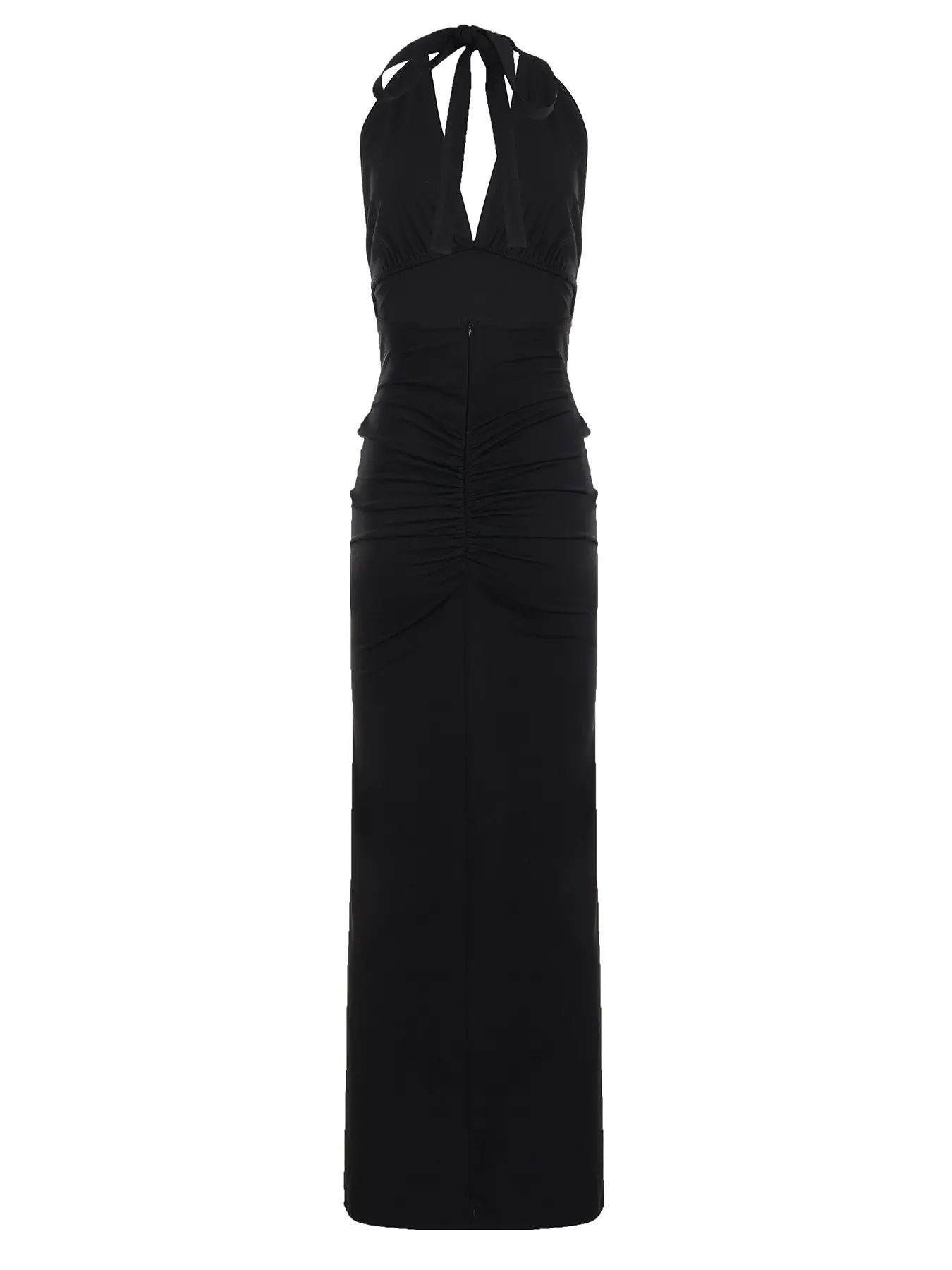 Sexy Series V-Neck Halter Backless Dress, High Slit Tight-Fitting Formal  Evening Party Gown, Elegant Women's Summer Cocktail Dancewear, Long Dress -  TikTok Shop