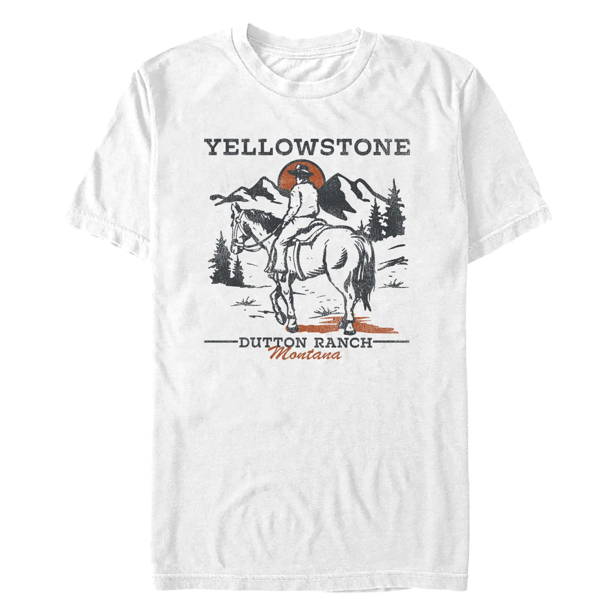 Men's Yellowstone Cowboy John Dutton Ranch Montana T-Shirt