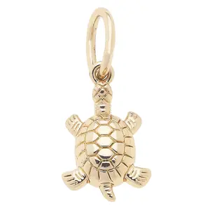 Sea Turtle Charm in Shiny Gold