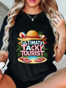 100% Cotton Tacky Tourist Costume Cruise Vacation Wacky Tacky Traveler T-Shirt