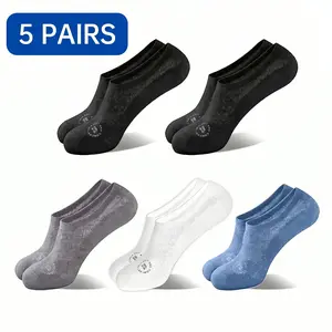 5-Pack Ultra-Thin Mesh & Grip Heel No-Show Socks , Socks for Summer- Breathable, Anti-Slip Invisible Ankle Socks
