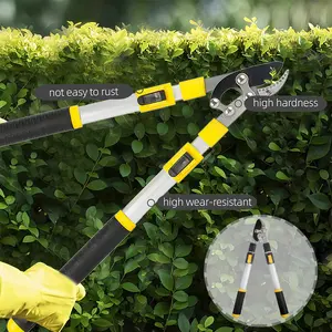 Heavy-Duty Long-Handled Pruning Shears for Thick Branches, Powerful Pruning for Trees and Flowers