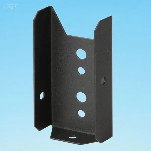 Heavy Duty 18 Gauge (1.2mm) Black Q235B Carbon Steel Fence Bracket (20-Pack), 2x4 Deck Rail Post Support with 1.5in Inner Width, Powder Coated Rustproof Outdoor Fastener for Wooden Fencing Easy Installation