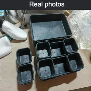 84-Piece Tool Box Organizer Tray Set, Five Sizes Combination Latch Design, Detachable, Washable, Non-Slip Waterproof, Garage Tool Drawer Dividers