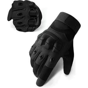 Outdoor black gloves, all-finger soft shell non-slip and wear-resistant, warm and cut-proof gloves, the best gift for your family