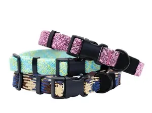 Euro Dog | Adventure Style Flat Weave Climbing Rope Dog Collar with YKK Polyacetal Strong Buckle for Pet Adventures