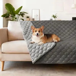 Thick Waterproof Bed Protector Pad, Detachable Sofa Blanket, Skin-Friendly Velvet, Anti-Slip, Multi-Functional Pet Nest, Home Use, Mats