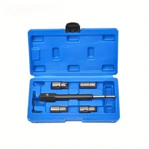 Diesel fuel injector nozzle base reamer cleaning tool remover reamer fuel injector nozzle seat repair set maintenance suitable for most vehicle models