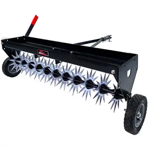 40" Tow-Behind Spike Aerator with Extra-Strength Double Tow Bar & Transport Wheels | SAT2-40BH-P2