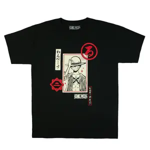 One Piece T-Shirt Men's Monkey D. Luffy Design Adult Short Sleeve Tee